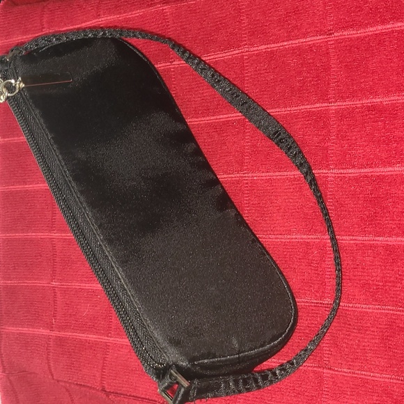 Black Satiny Mini Handbag for Evening or Formal Event - Picture 4 of 13